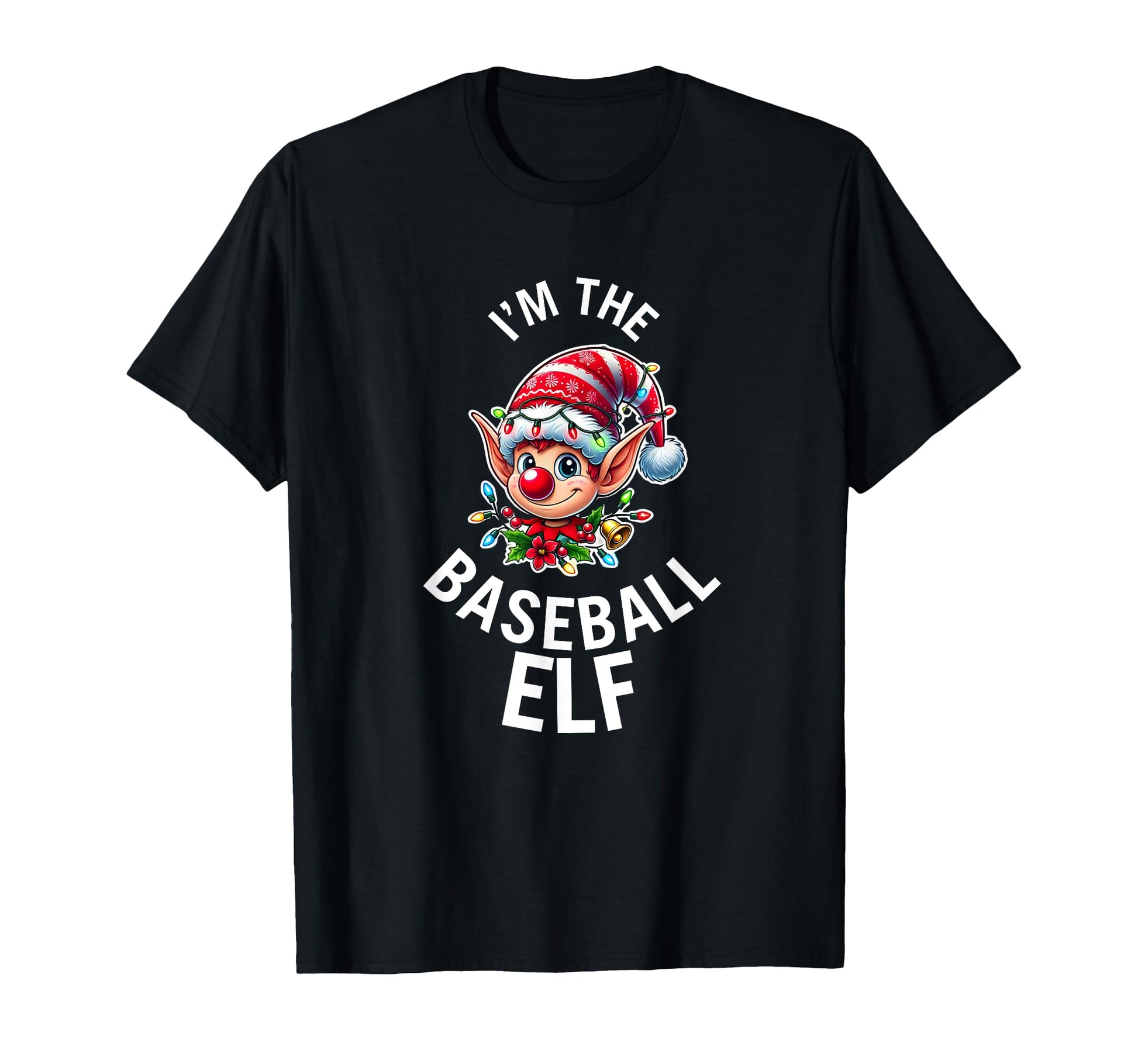 Baseball Elf Family Matching Group T-Shirt - Unique Graphic Unisex - T-Shirt, Sweatshirt, Hoodie