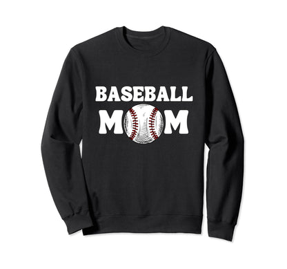 Baseball Mom Mothers Day Baseball Sweatshirt - Trendy Graphic for Adults - T-Shirt, Sweatshirt, Hoodie