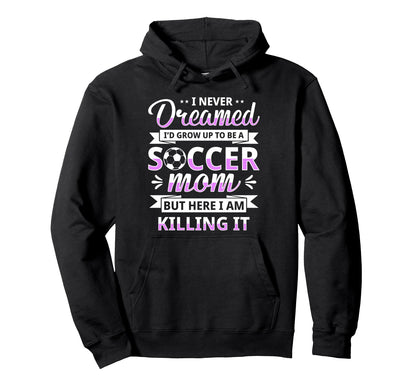 Soccer Mother Gameday Soccer Mom Hoodie - Minimalist Print for Adults - T-Shirt, Sweatshirt, Hoodie