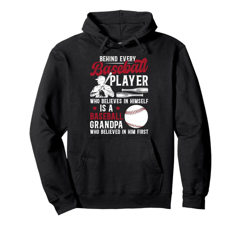 Baseball Grandpa Proud Grandpa Hoodie - Fun Novelty Design Men Women - T-Shirt, Sweatshirt, Hoodie