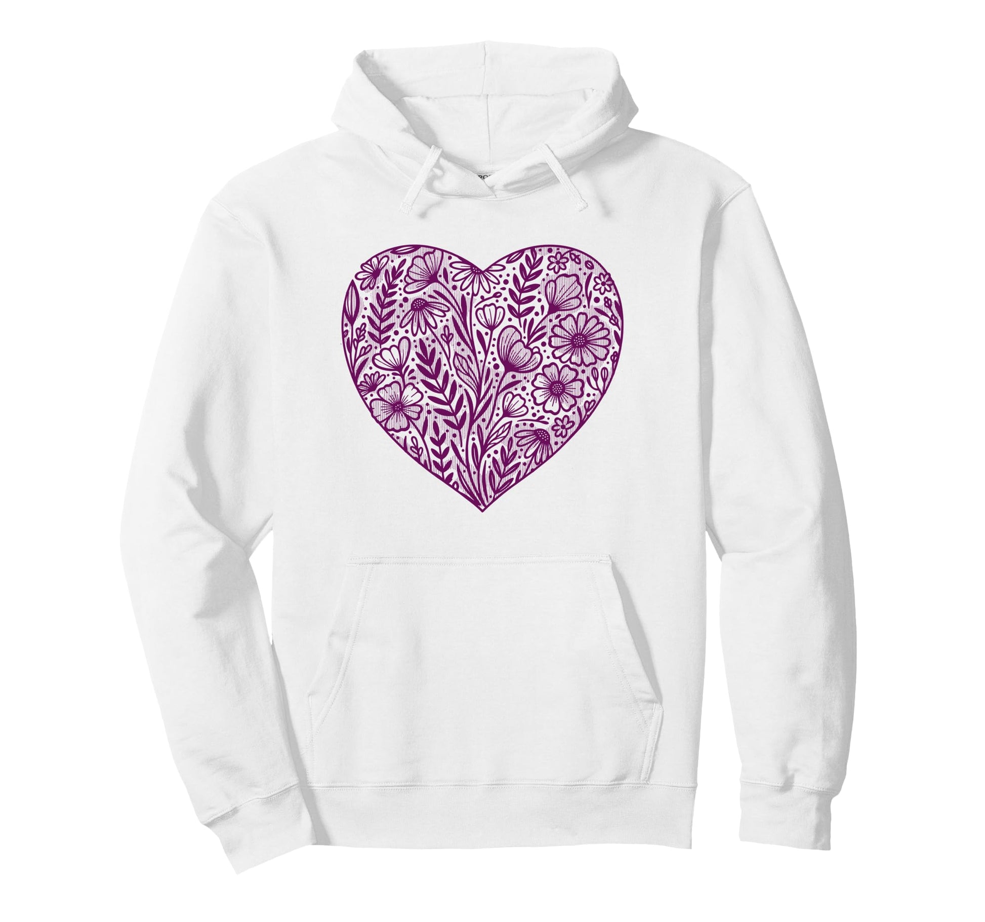 Boho Wildflowers Watercolor Floral Hoodie - Trendy Graphic for Adults - T-Shirt, Sweatshirt, Hoodie