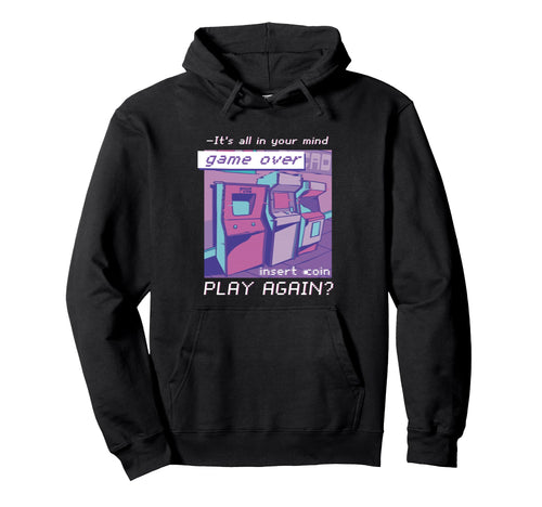 80S 90S Nostalgic Arcade Vaporwave Hoodie - Novelty Apparel Men Women - T-Shirt, Sweatshirt, Hoodie