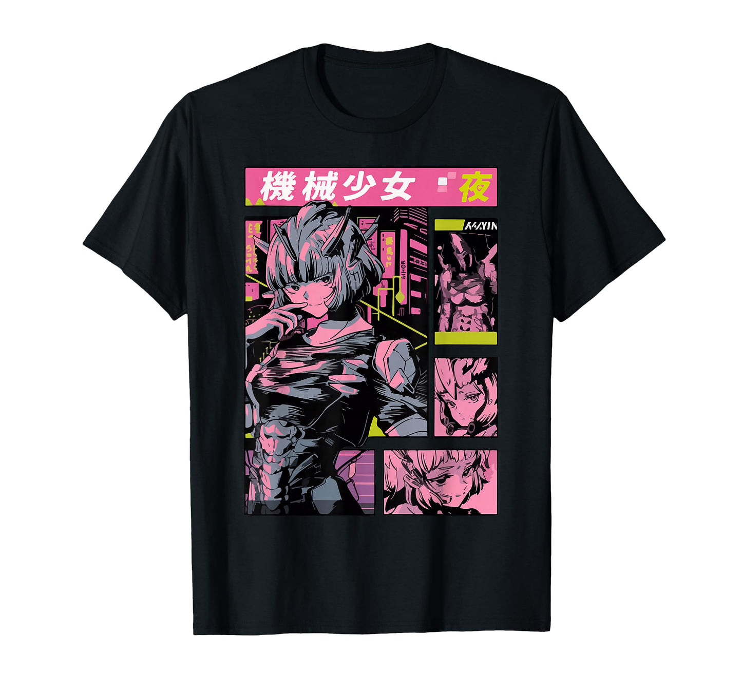 Cyberpunk Anime Dystopian Manga Vaporwave T-Shirt - Trendy Graphic Unisex - T-Shirt, Sweatshirt, Hoodie