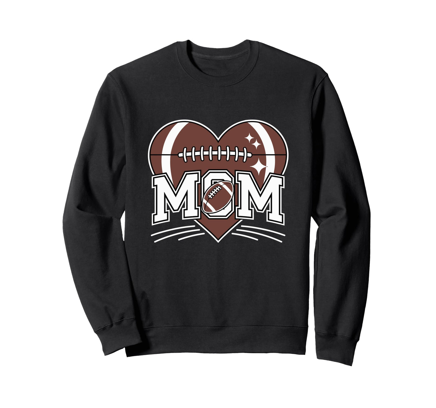 Game Day Team Sports Heart Mothers Sweatshirt - Aesthetic Graphic Unisex - T-Shirt, Sweatshirt, Hoodie