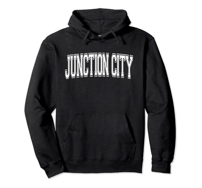 Junction City Ks Kansas Usa Sports Hoodie - Minimalist Print Men Women - T-Shirt, Sweatshirt, Hoodie