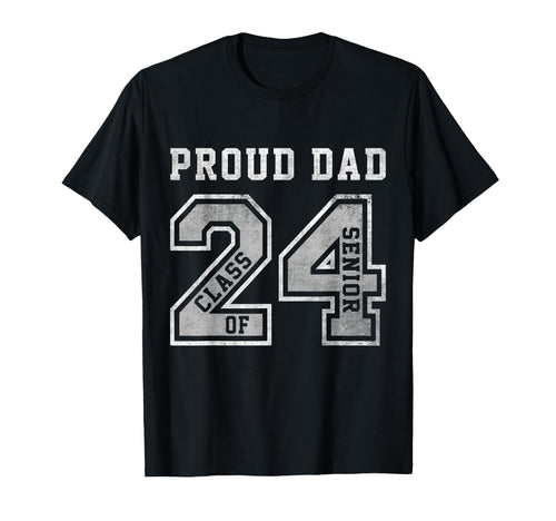 Proud Senior Dad 2024 Senior 2024 Dad T-Shirt - Graphic Print for Adults - T-Shirt, Sweatshirt, Hoodie