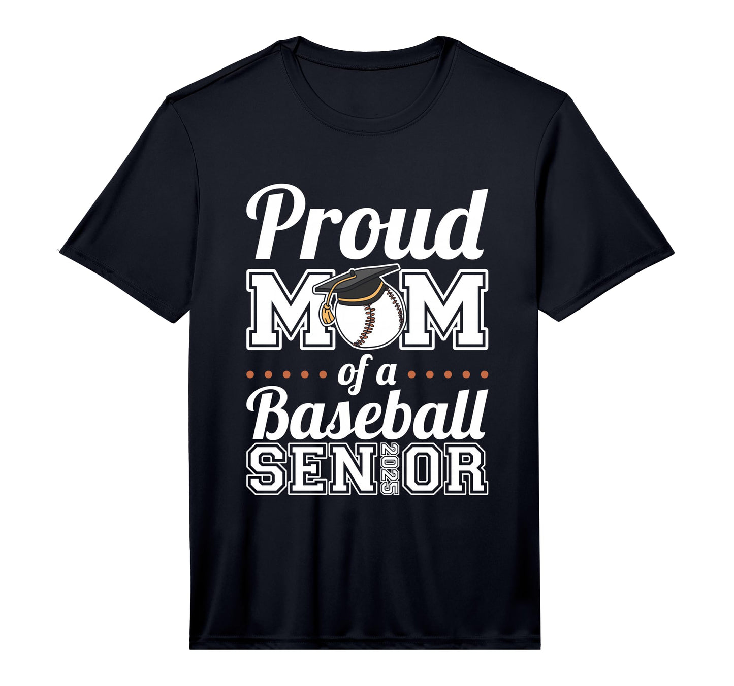 Mens Proud Mom Baseball Senior 2025 T-Shirt - Streetwear Style for Adults - T-Shirt, Sweatshirt, Hoodie