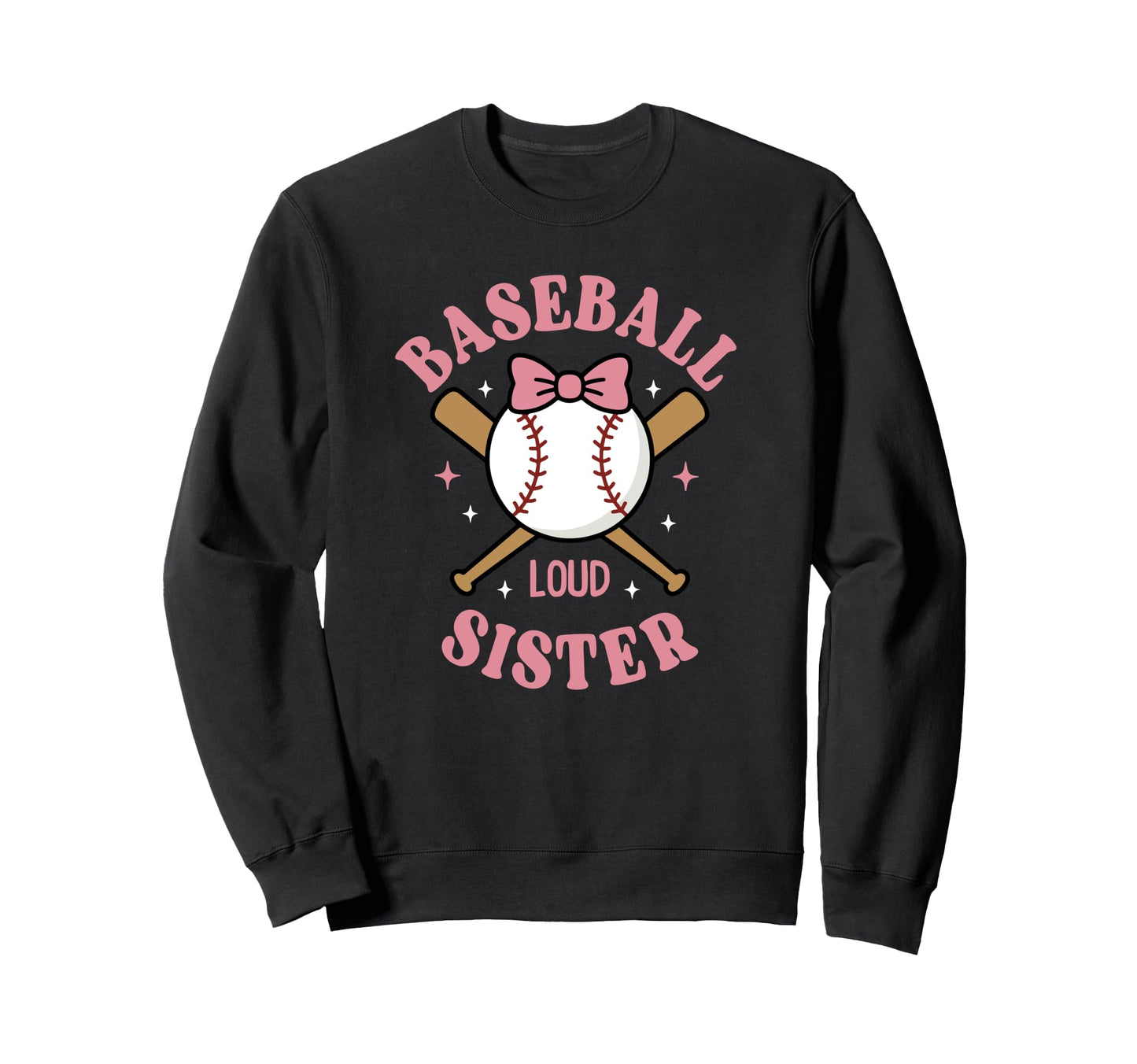 Baseball Loud Sister Love Softball Sweatshirt - Minimalist Print Men Women - T-Shirt, Sweatshirt, Hoodie