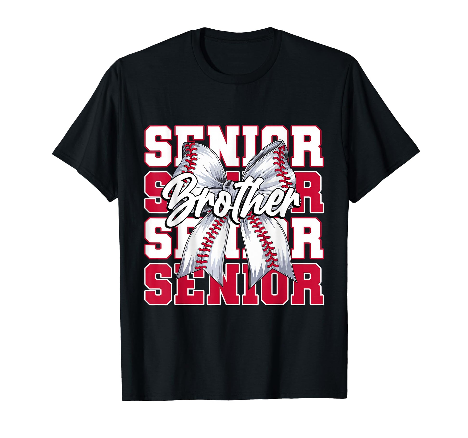 Baseball Brother Senior 2026 Coquette T-Shirt - Fun Novelty Design Unisex - T-Shirt, Sweatshirt, Hoodie
