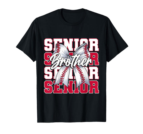 Baseball Brother Senior 2026 Coquette T-Shirt - Fun Novelty Design Unisex - T-Shirt, Sweatshirt, Hoodie
