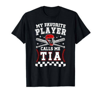 Proud Baseball Tia Baseball Player Tia T-Shirt - Minimalist Print Unisex - T-Shirt, Sweatshirt, Hoodie
