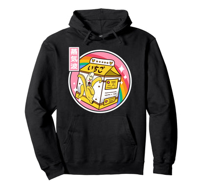 Japan Banana Milk Carton Kawaii Rainbow Hoodie - Trendy Graphic Men Women - T-Shirt, Sweatshirt, Hoodie