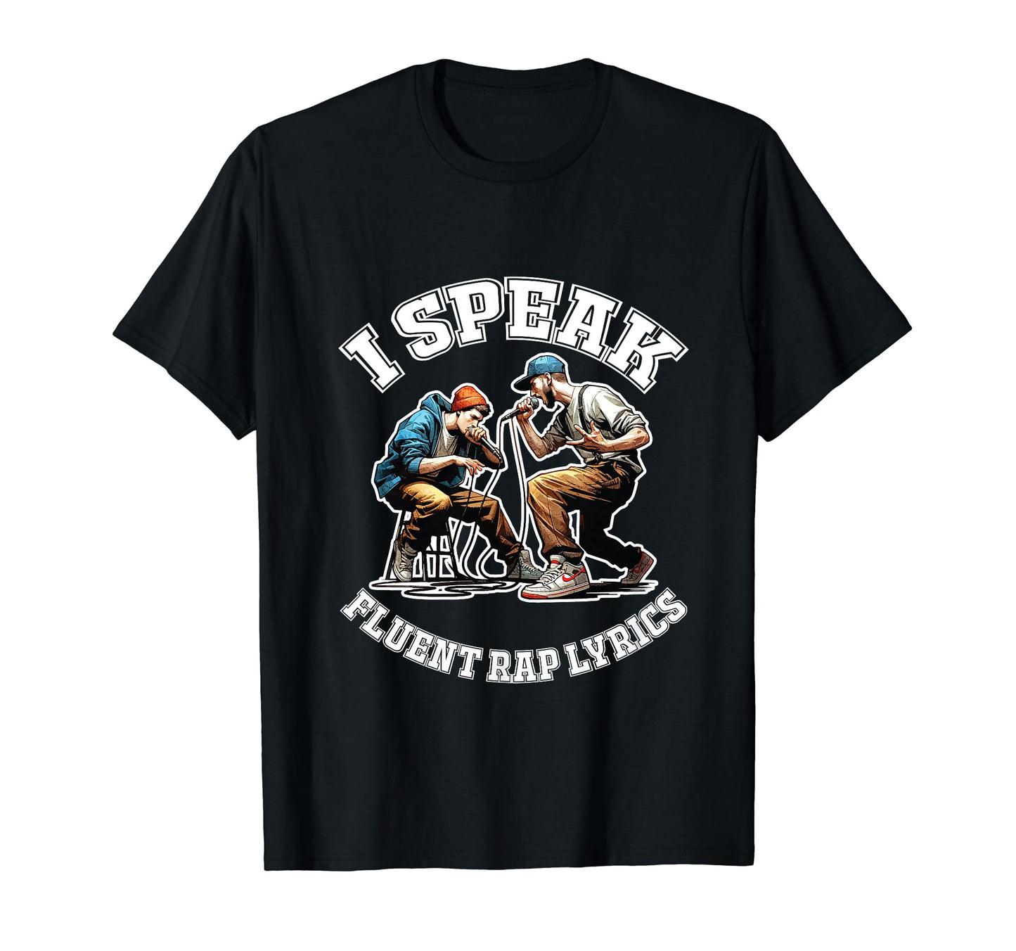 Fluent Rap Lyrics Rapper 50 Years Old T-Shirt - Unique Graphic Men Women - T-Shirt, Sweatshirt, Hoodie