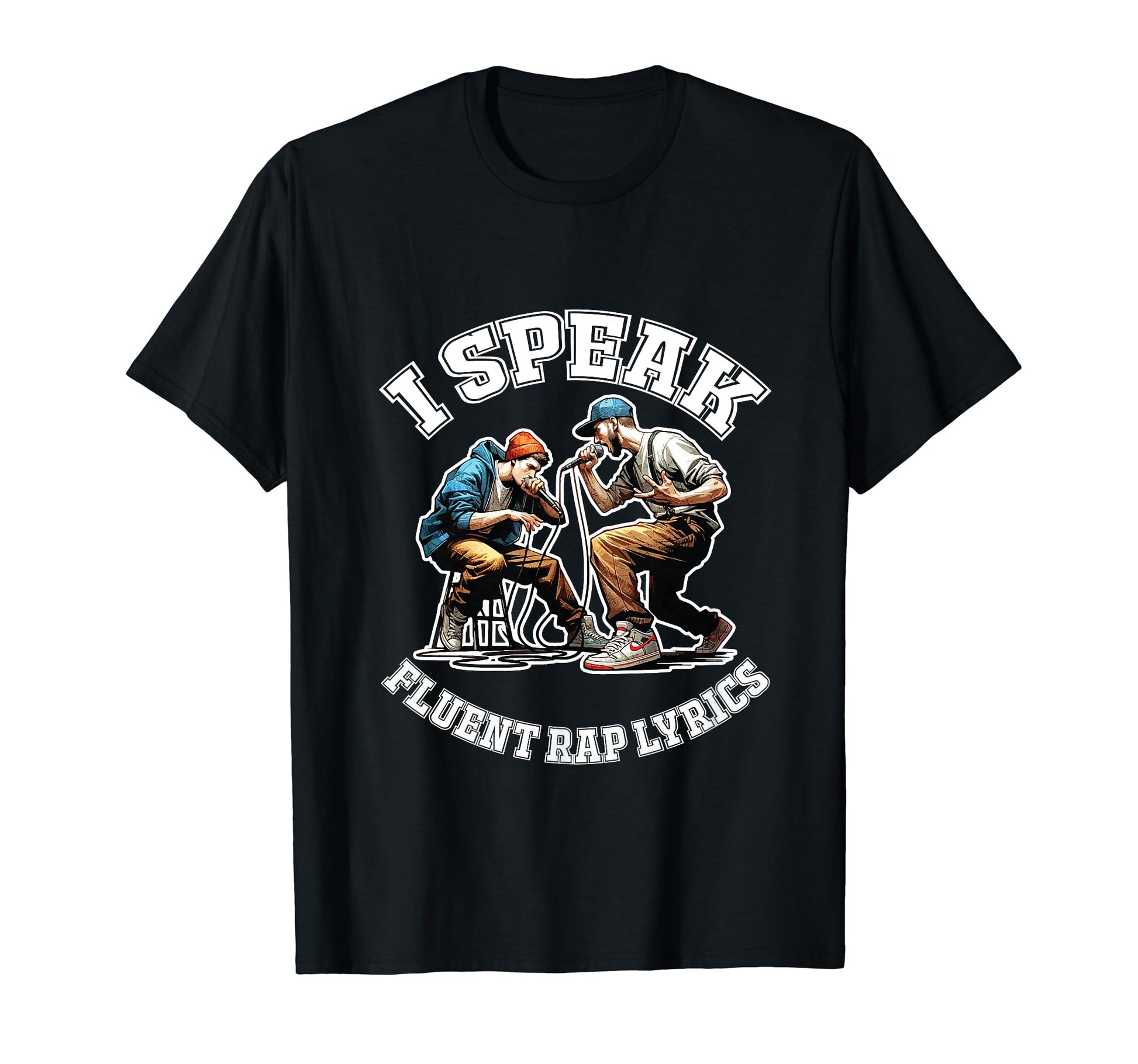Fluent Rap Lyrics Rapper 50 Years Old T-Shirt - Unique Graphic Men Women - T-Shirt, Sweatshirt, Hoodie
