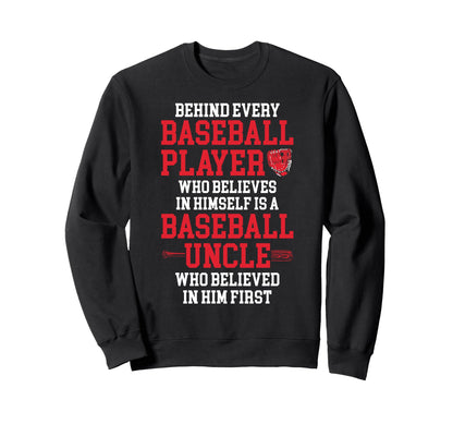 Baseball Uncle Proud Uncle Baseball Sweatshirt - Unique Graphic Men Women - T-Shirt, Sweatshirt, Hoodie