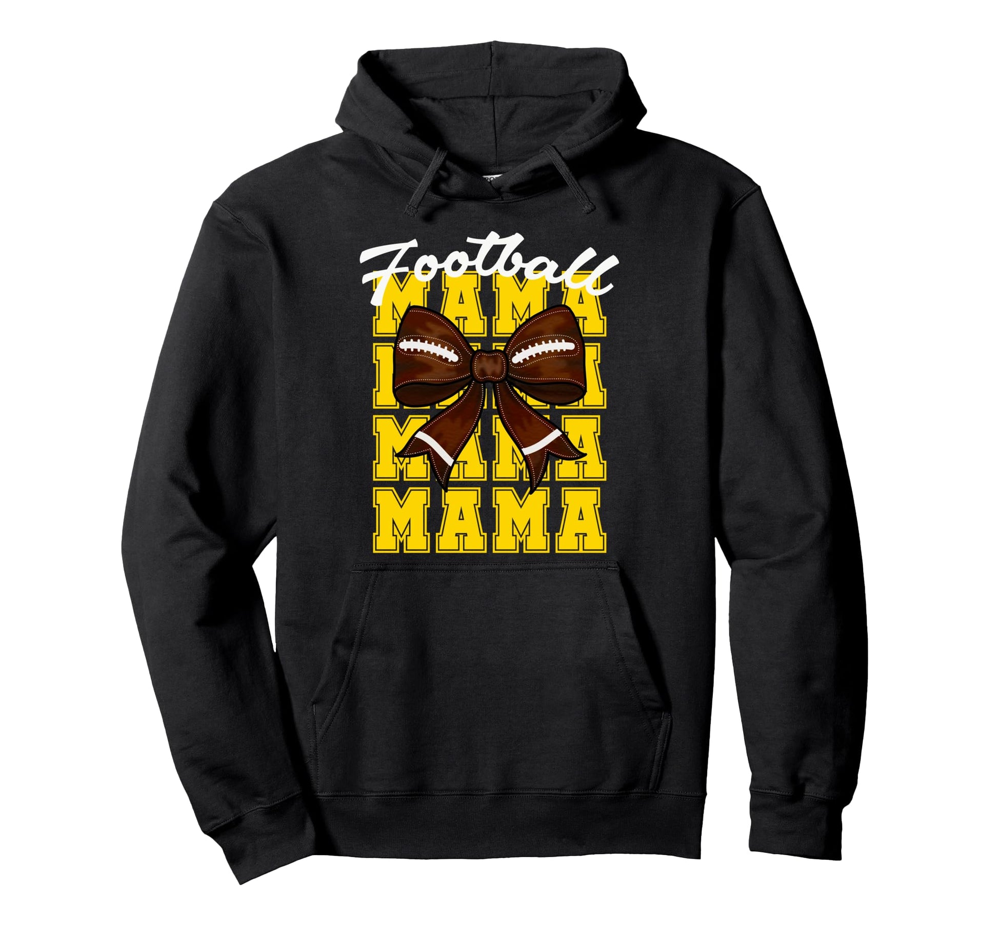 Football Mama Bow Game Day Proud Hoodie - Streetwear Style Men Women - T-Shirt, Sweatshirt, Hoodie