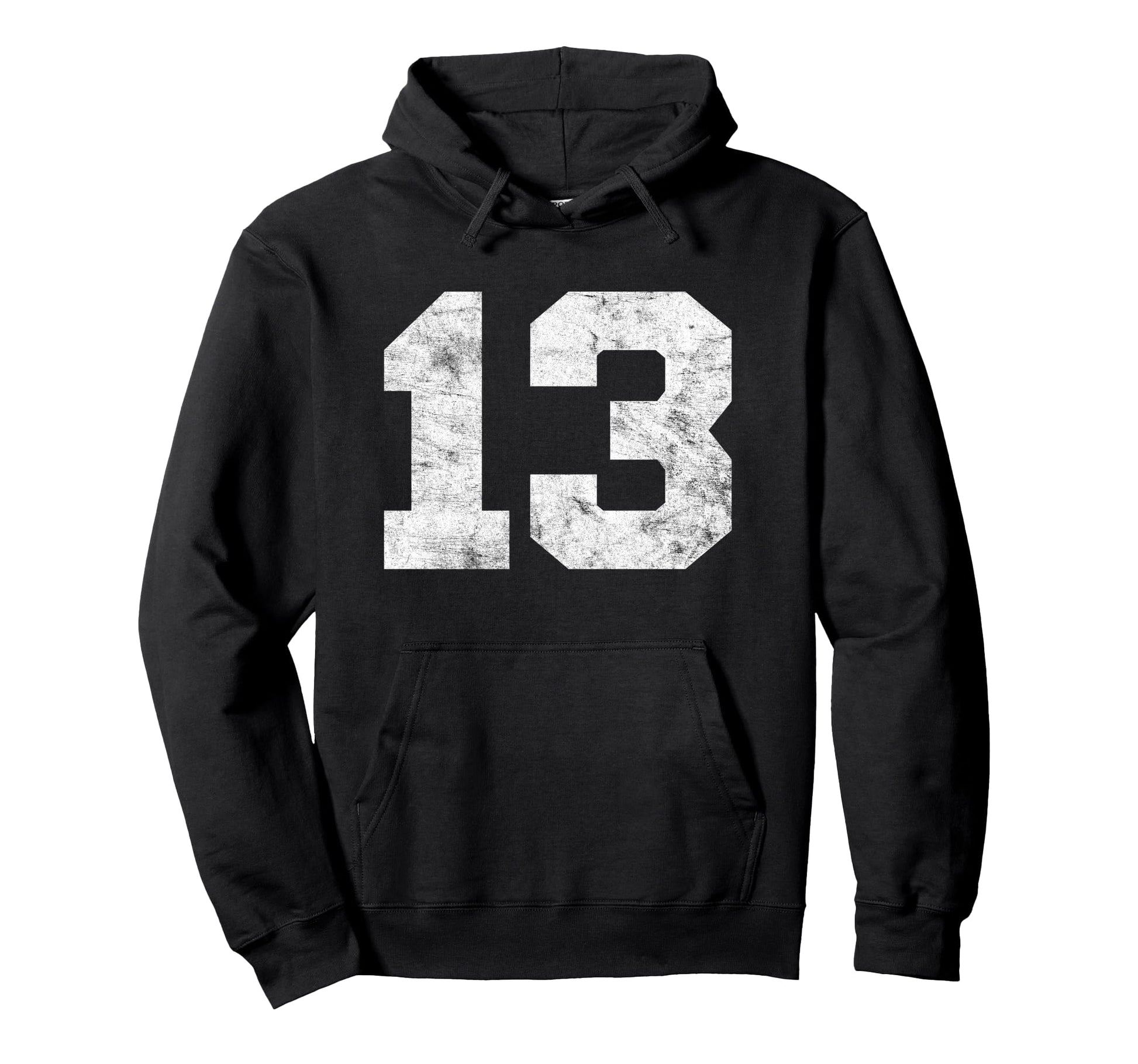 Lucky Number 13 Birthday Sports Player Team Hoodie - Graphic Print Unisex - T-Shirt, Sweatshirt, Hoodie