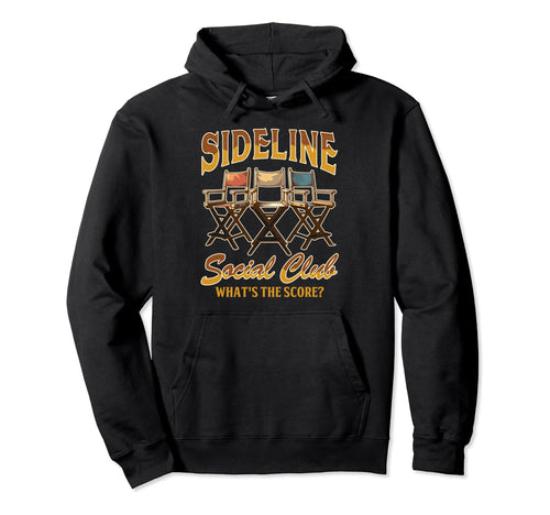 Baseball Mom Baseball Sideline Social Hoodie - Graphic Print for Adults - T-Shirt, Sweatshirt, Hoodie