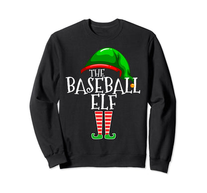 Baseball Elf Family Matching Group Sweatshirt - Novelty Apparel Men Women - T-Shirt, Sweatshirt, Hoodie