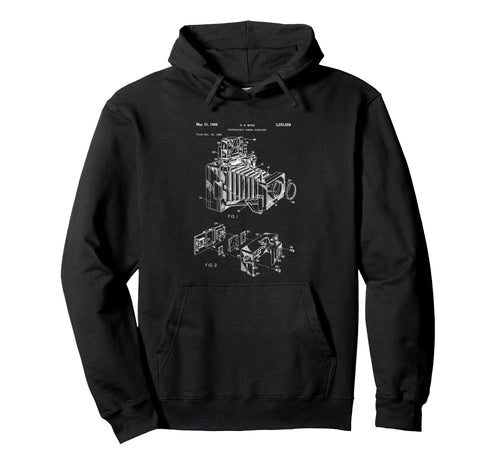 Camera Diagram Patent 1966 Photography Hoodie - Minimalist Print Unisex - T-Shirt, Sweatshirt, Hoodie