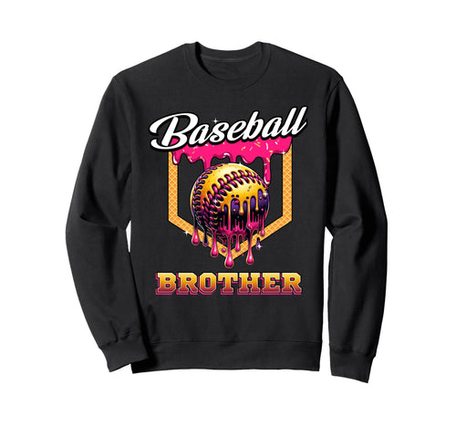 Baseball Brother Ice Cream Sweatshirt - Casual Everyday Wear Men Women - T-Shirt, Sweatshirt, Hoodie