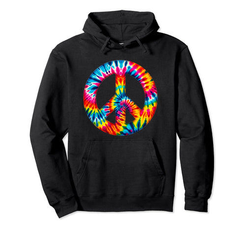Tie Dye Peace Symbol Boho Peace Harmony Hoodie - Novelty Apparel Men Women - T-Shirt, Sweatshirt, Hoodie