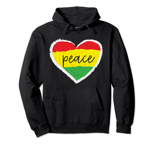 Jamaica Reggae Music Rasta Pride Hoodie - Minimalist Print for Adults - T-Shirt, Sweatshirt, Hoodie