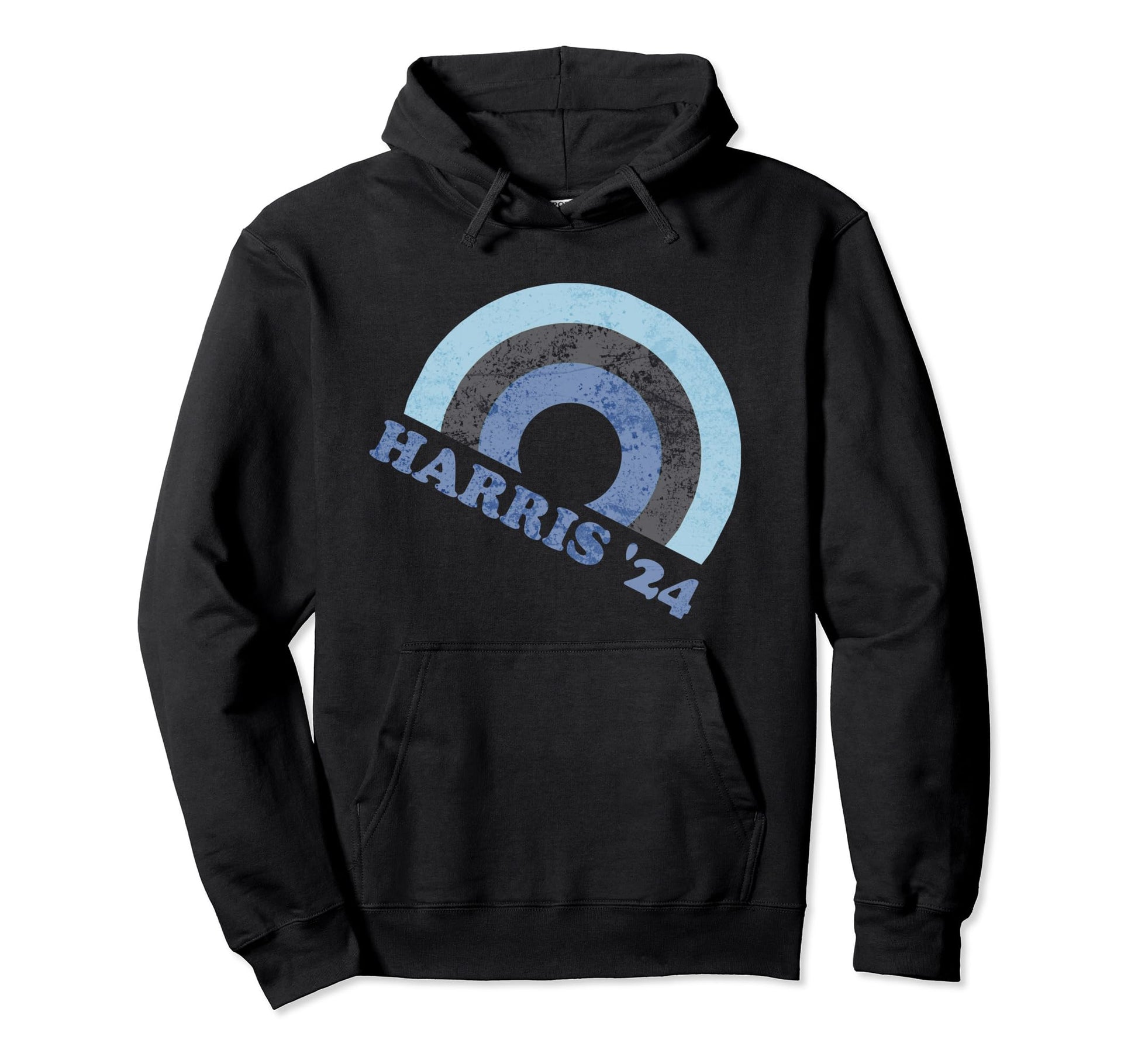 Kamala Harris 2024 Rainbow Blue Democrat Hoodie - Trendy Graphic Men Women - T-Shirt, Sweatshirt, Hoodie