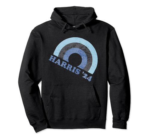 Kamala Harris 2024 Rainbow Blue Democrat Hoodie - Trendy Graphic Men Women - T-Shirt, Sweatshirt, Hoodie