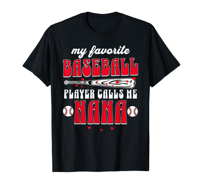 Baseball Grandma My Favorite T-Shirt - Casual Everyday Wear for Adults - T-Shirt, Sweatshirt, Hoodie