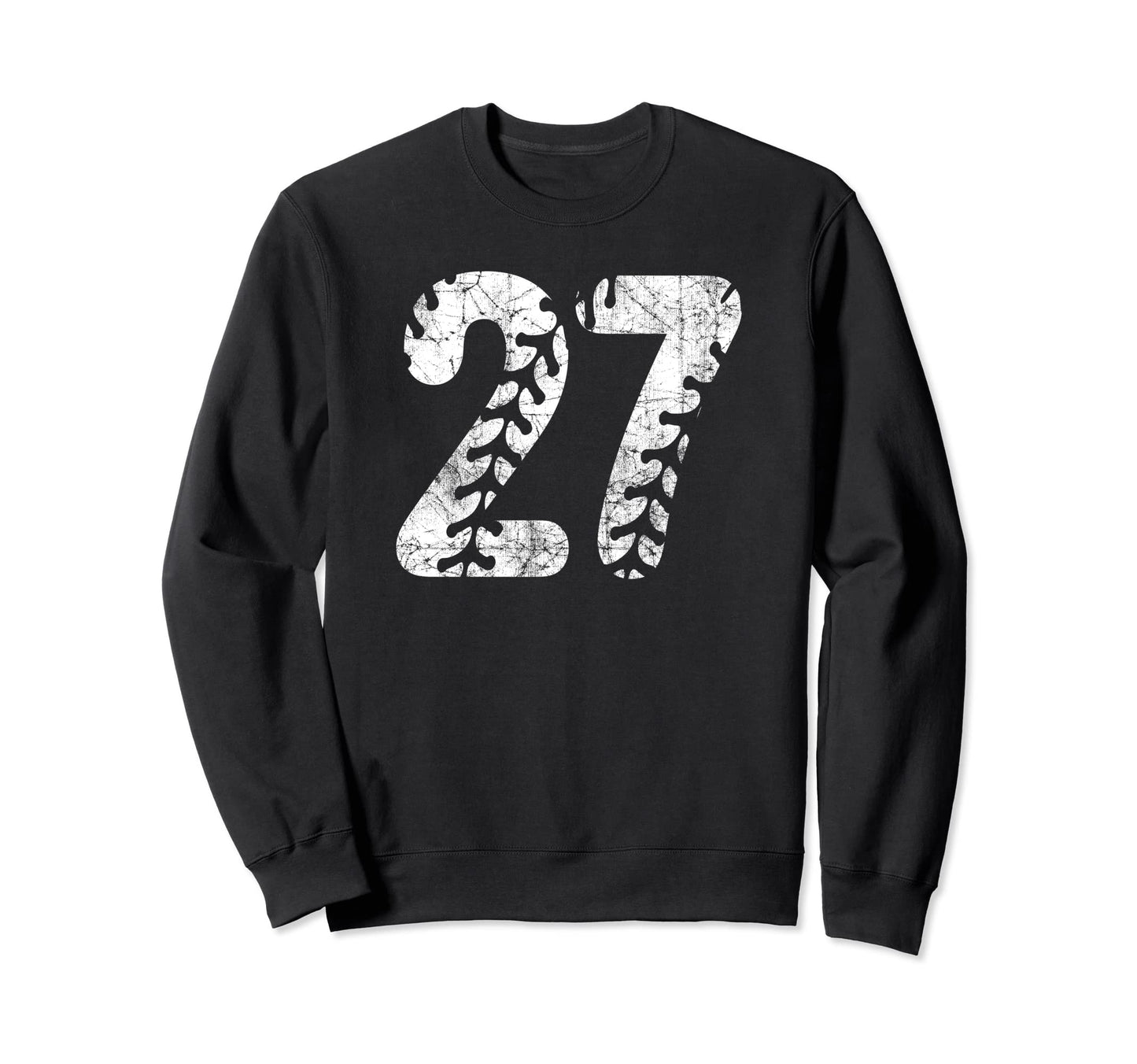 Baseball Softball Mom 27 Number 27 Sweatshirt - Aesthetic Graphic Unisex - T-Shirt, Sweatshirt, Hoodie