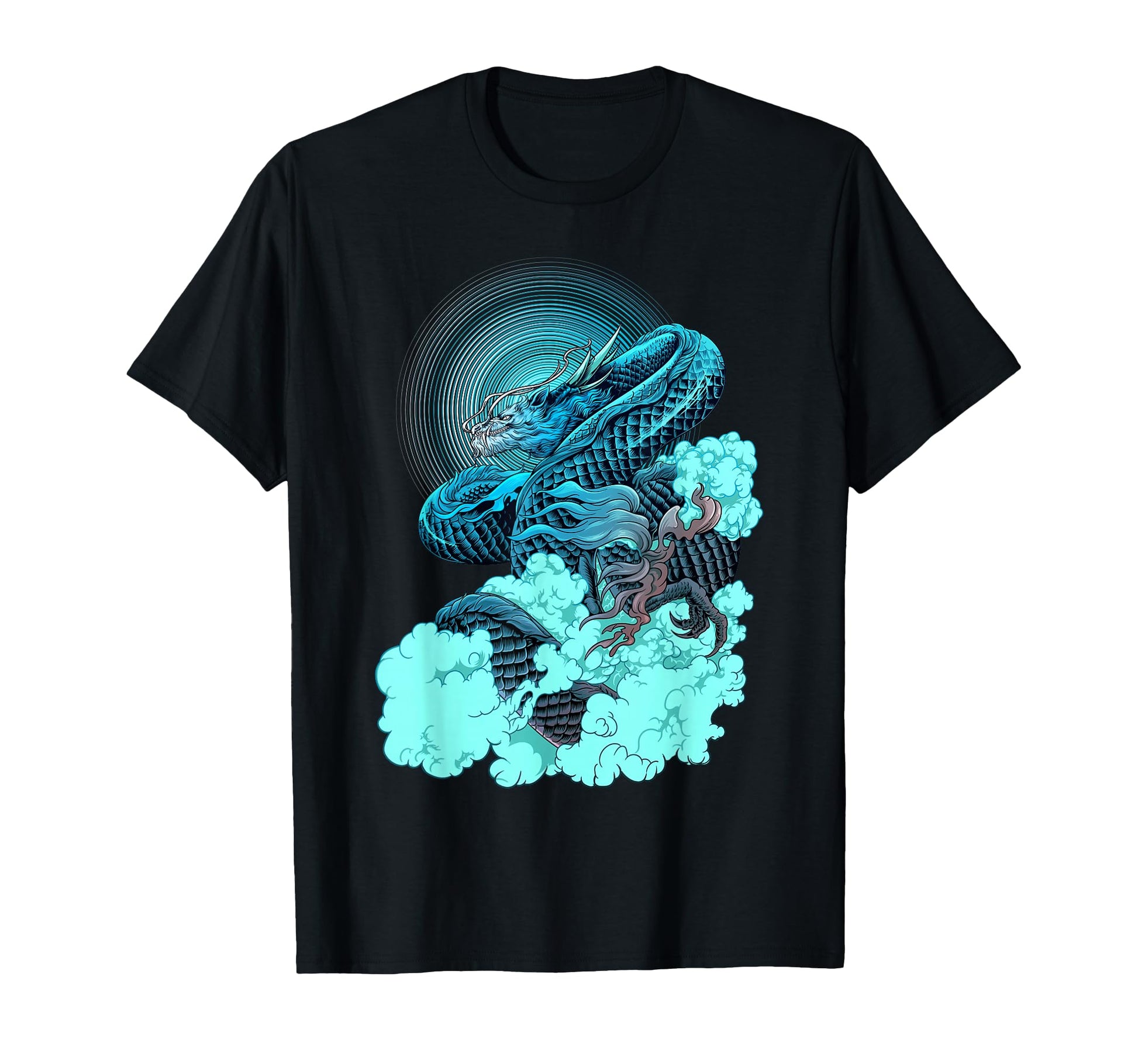 Japanese Dragon Aesthetic Edgy T-Shirt - Graphic Print for Adults - T-Shirt, Sweatshirt, Hoodie
