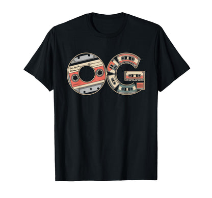 Old School Og Hip Hop Vinyl Cds Tapes T-Shirt - Novelty Apparel Men Women - T-Shirt, Sweatshirt, Hoodie