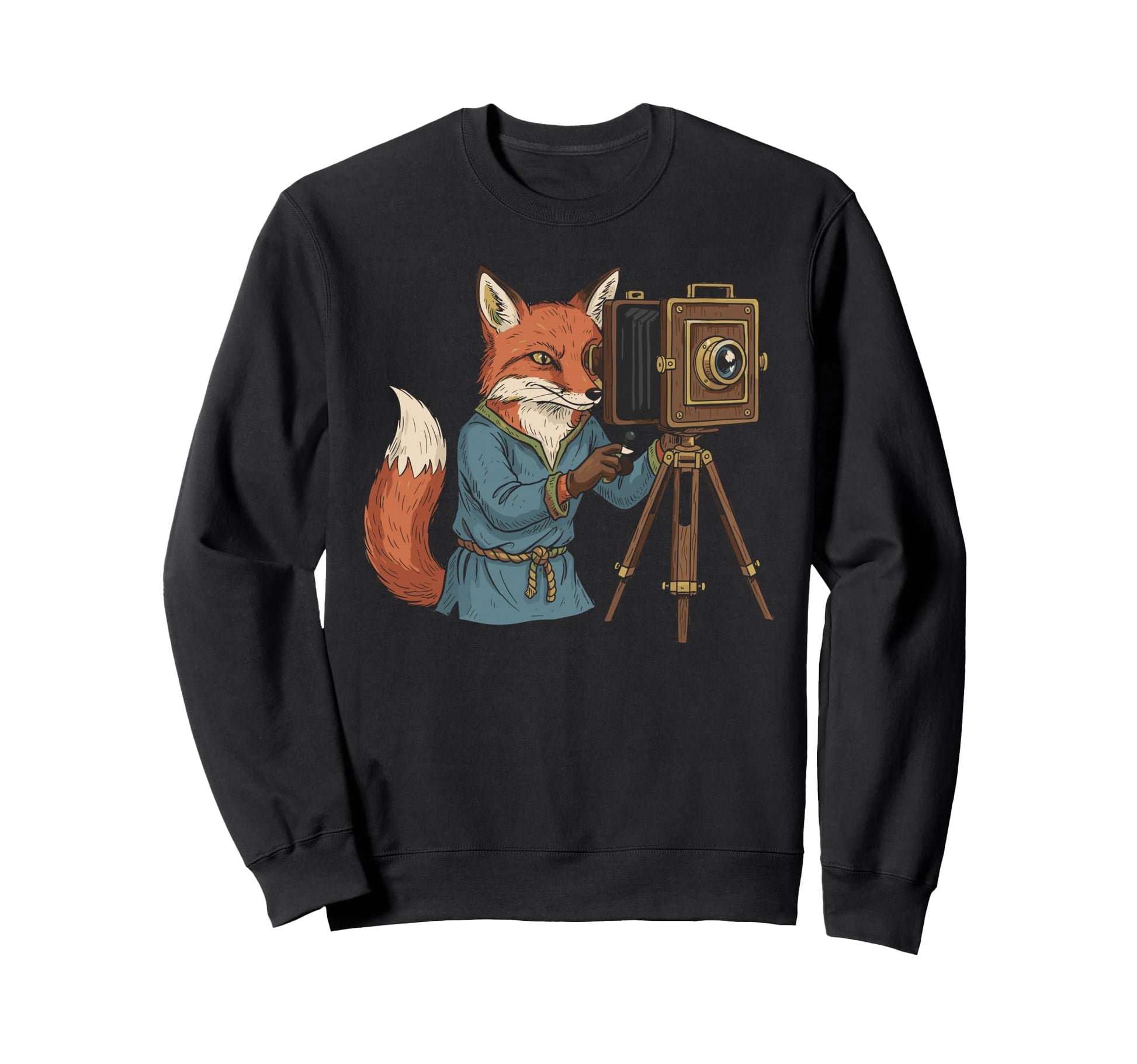 Photographer Fox Capturing Moments Sweatshirt - Aesthetic Graphic Unisex - T-Shirt, Sweatshirt, Hoodie