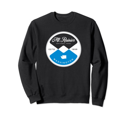 Mt Rainier National Park Washington Sweatshirt - Graphic Print for Adults - T-Shirt, Sweatshirt, Hoodie