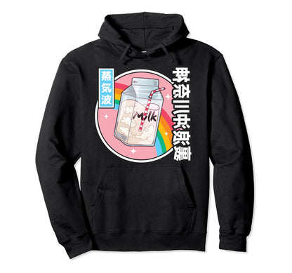 Japanese Milk Carton Kawaii Japan Hoodie - Unique Graphic Men Women - T-Shirt, Sweatshirt, Hoodie