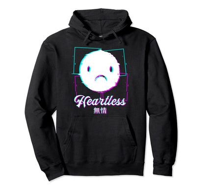 Heartless Aesthetic Vaporwave Japan Hoodie - Minimalist Print for Adults - T-Shirt, Sweatshirt, Hoodie
