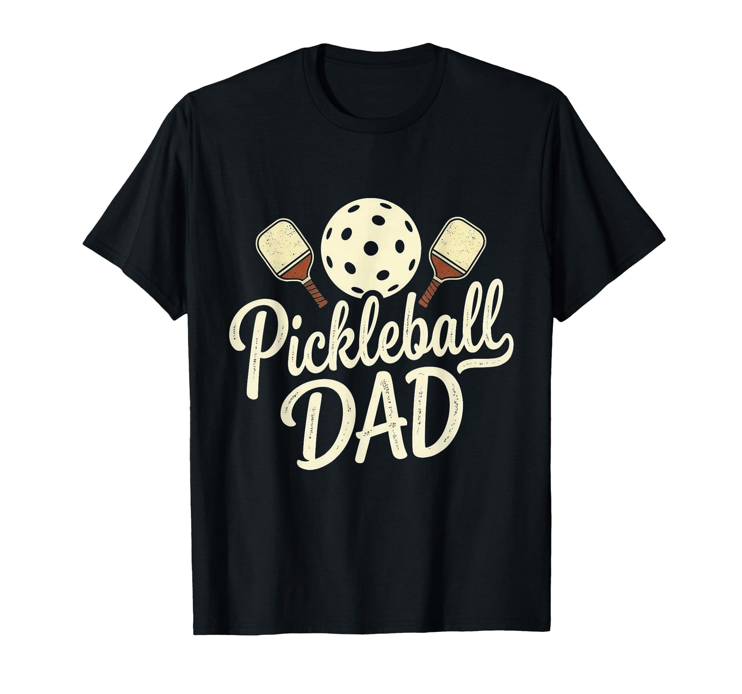 Pickleball Dad Happy Fathers Day Bday T-Shirt - Novelty Apparel for Adults - T-Shirt, Sweatshirt, Hoodie