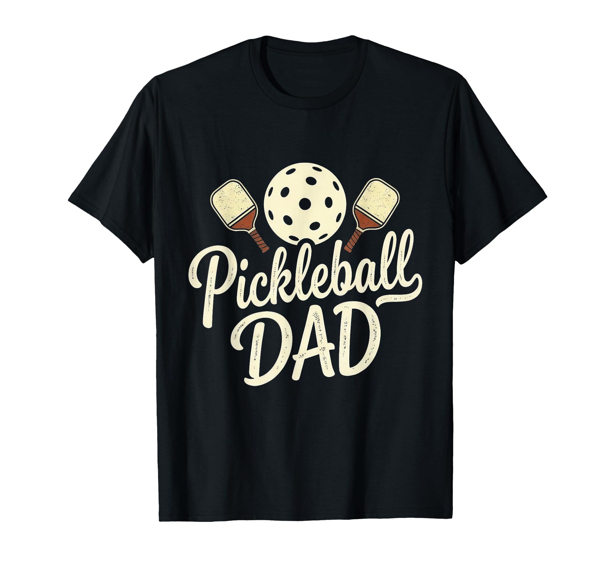 Pickleball Dad Happy Fathers Day Bday T-Shirt - Novelty Apparel for Adults - T-Shirt, Sweatshirt, Hoodie
