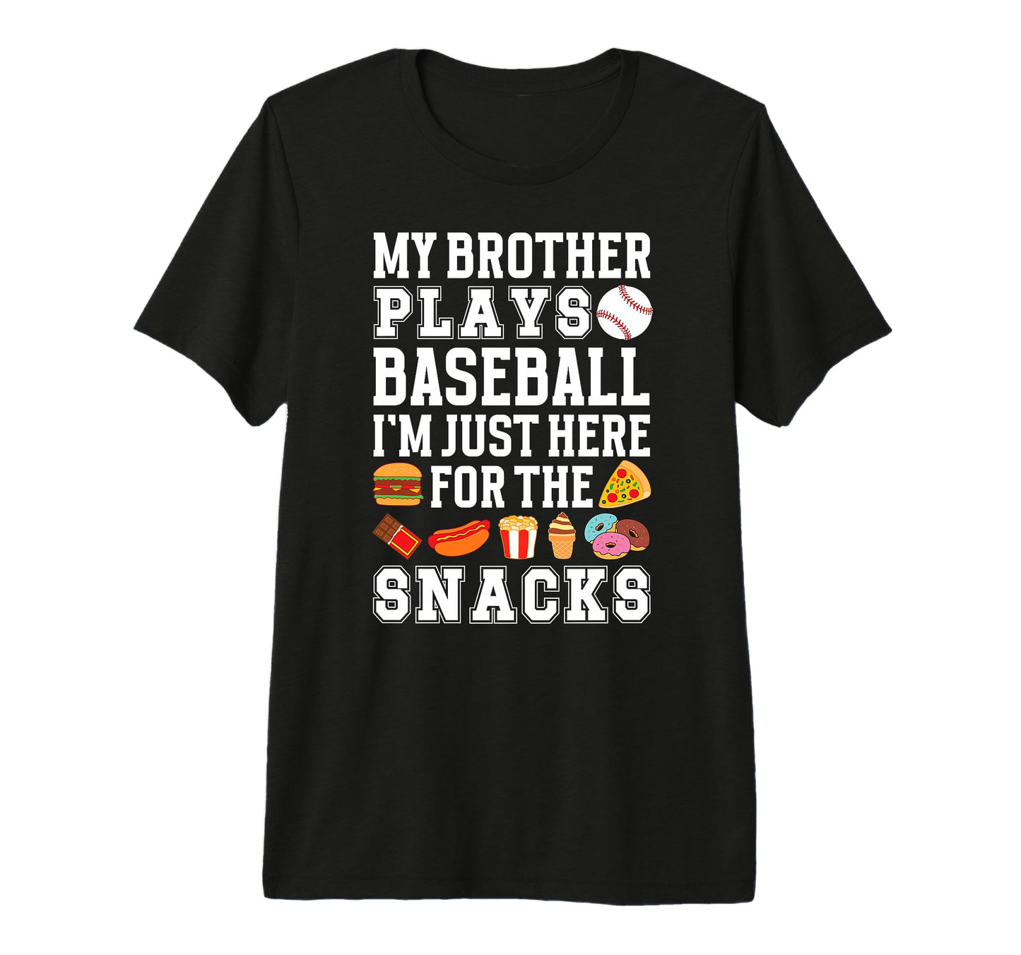 My Brother Plays Baseball Brother T-Shirt - Trendy Graphic for Adults - T-Shirt, Sweatshirt, Hoodie
