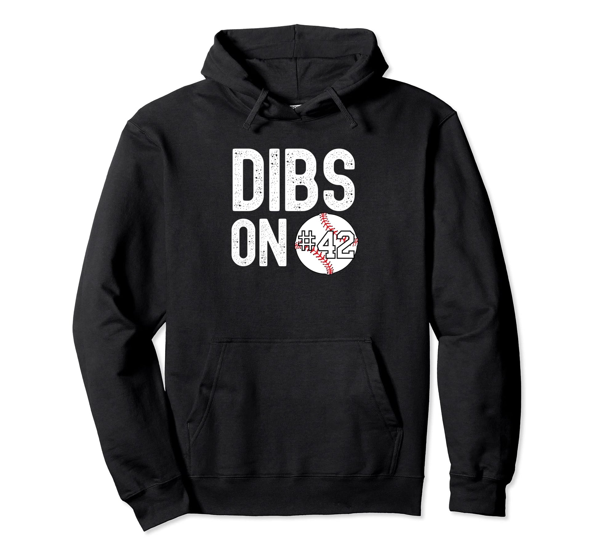 Dibs Number 42 Baseball Player Hoodie - Fun Novelty Design for Adults - T-Shirt, Sweatshirt, Hoodie