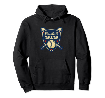 Baseball Sis Matching Family Baseball Hoodie - Unique Graphic Unisex - T-Shirt, Sweatshirt, Hoodie