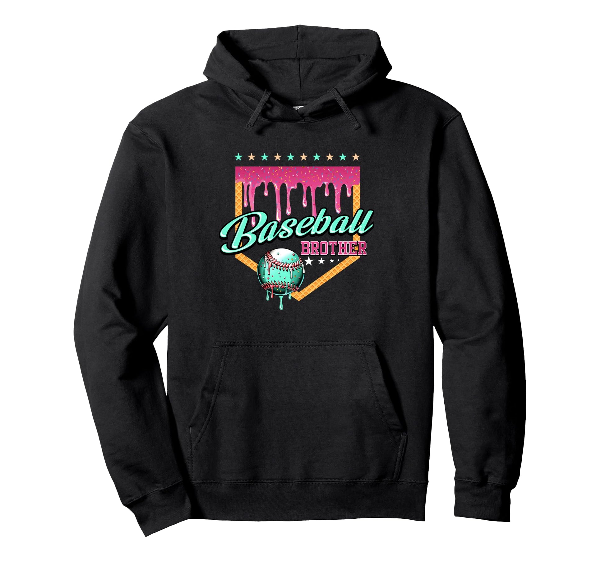 Baseball Brother Drip Home Plate Dripping Hoodie - Streetwear Style Unisex - T-Shirt, Sweatshirt, Hoodie
