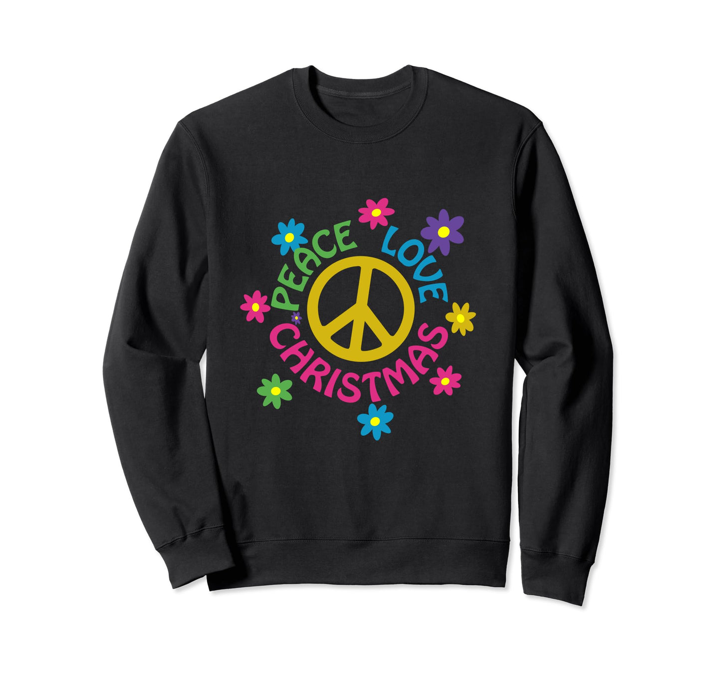 Peace Love Sweatshirt - Trendy Graphic for Adults - T-Shirt, Sweatshirt, Hoodie