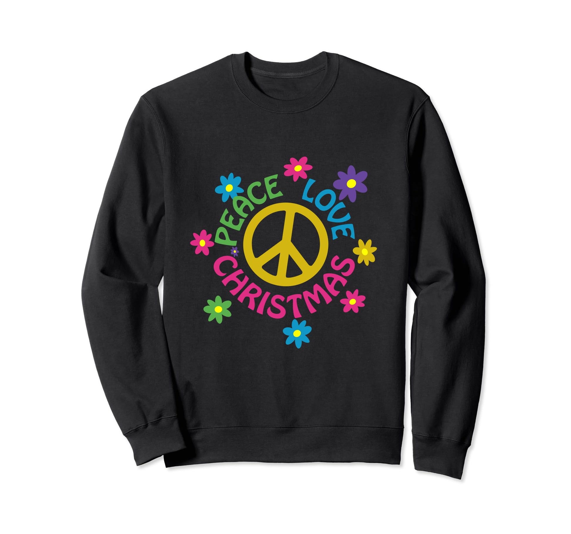 Peace Love Sweatshirt - Trendy Graphic for Adults - T-Shirt, Sweatshirt, Hoodie