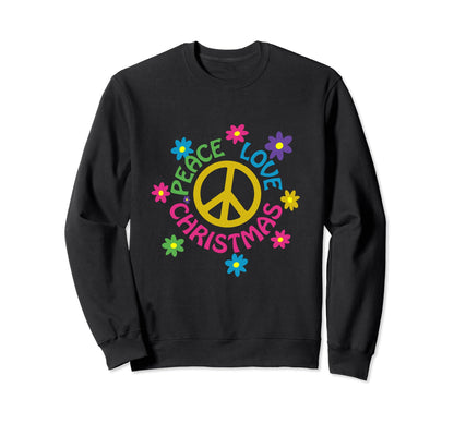 Peace Love Sweatshirt - Trendy Graphic for Adults - T-Shirt, Sweatshirt, Hoodie