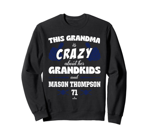 Grandma Crazy Mason Thompson Sweatshirt - Minimalist Print for Adults - T-Shirt, Sweatshirt, Hoodie
