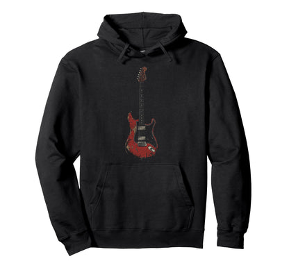 Electric Guitar Rock N Roll Rock Band Hoodie - Unique Graphic Men Women - T-Shirt, Sweatshirt, Hoodie