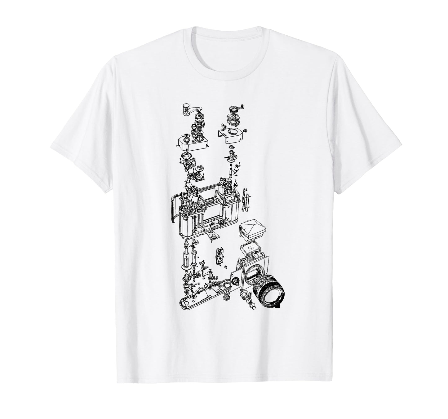 Film Camera Diagram Photography T-Shirt - Minimalist Print Men Women - T-Shirt, Sweatshirt, Hoodie