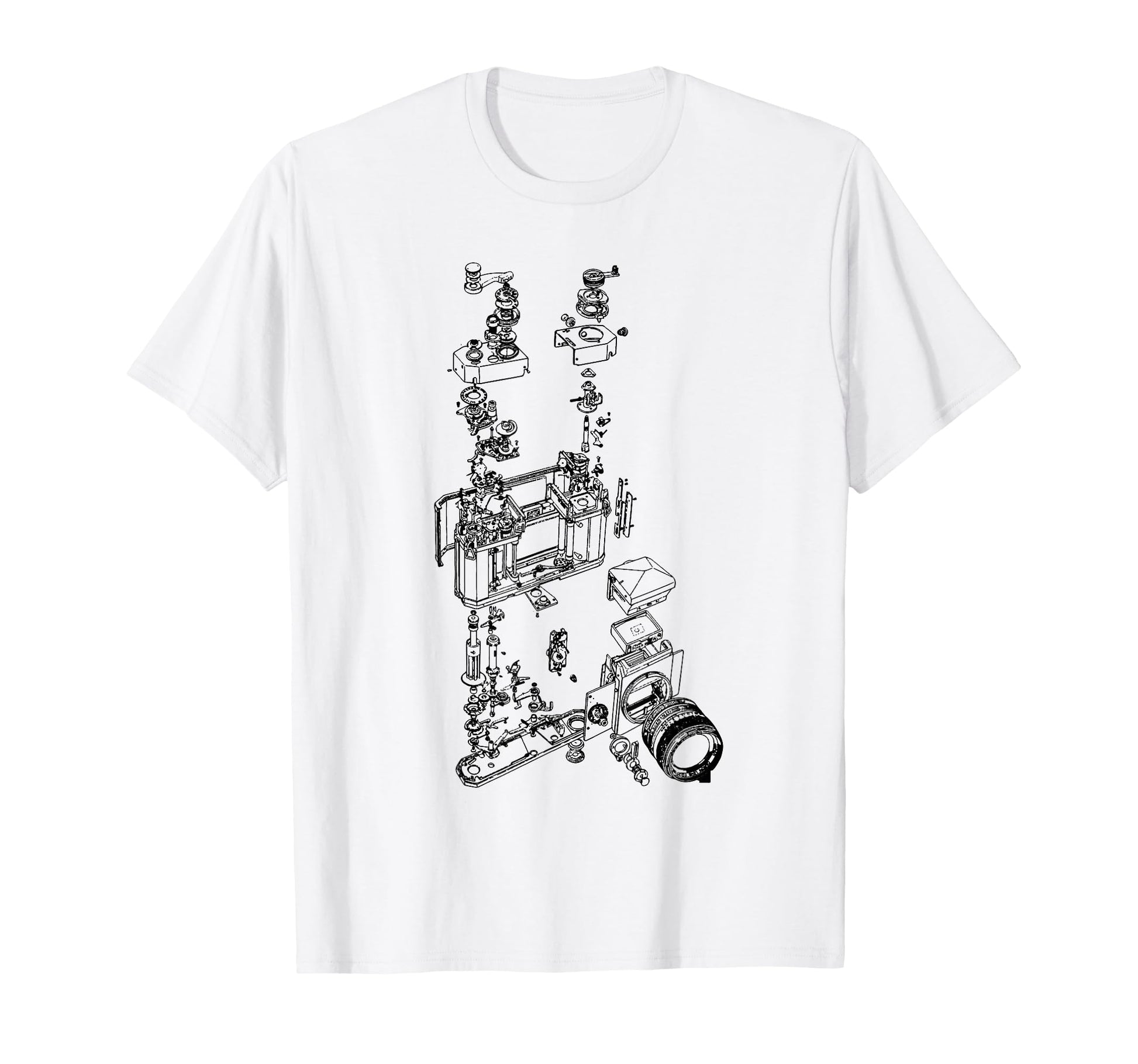 Film Camera Diagram Photography T-Shirt - Minimalist Print Men Women - T-Shirt, Sweatshirt, Hoodie